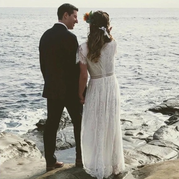 Emmas Way Dresses & Skirts - - - Boho Wedding Dress, Country Wedding, Beach Wedding, Church Wedding Bride